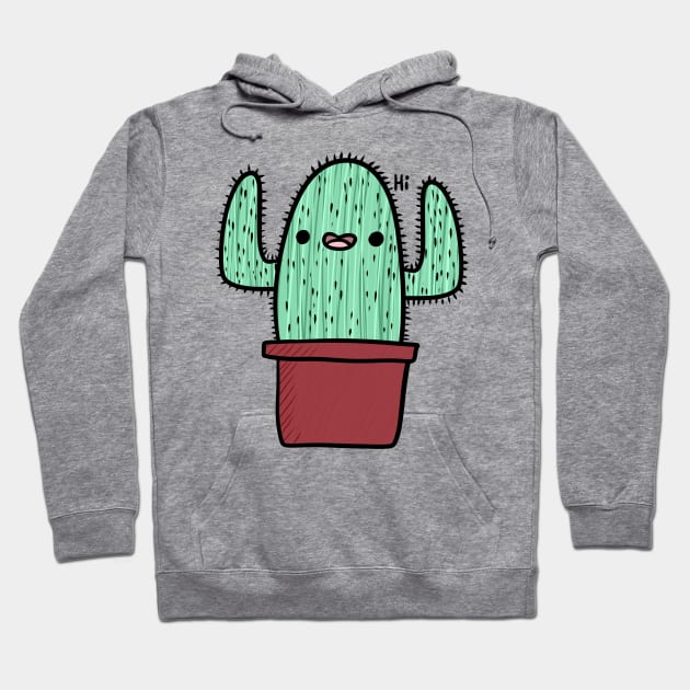 Happy cactus Hoodie by Jamtastic